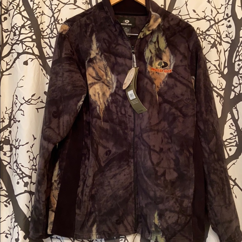 Fleece Camo Zip-up